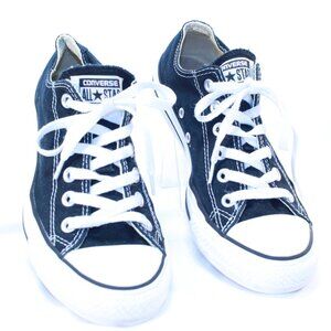 Converse Chuck Taylor All Star Unisex M6 W8 Black Low Top Sneakers - M9166